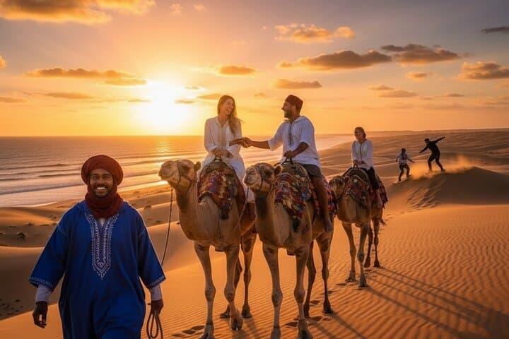 Agadir Sandboarding & Camel Trek at Tamri Dunes — Half-Day Adventure with Canyon BBQ photo 6