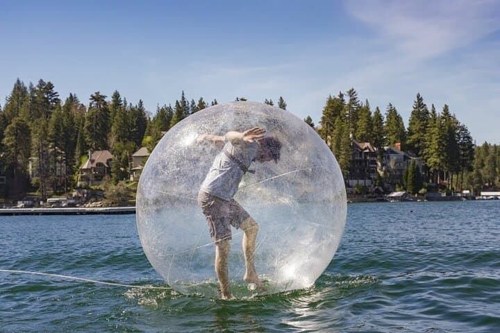 Roll Across the Lake: Inflatable Water Ball Rollers at Downtown OWA, Foley photo 3