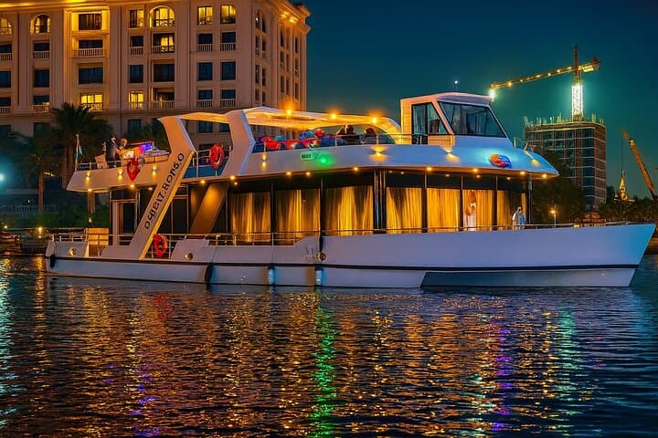 Dubai Canal Luxury Dinner Cruise: Evening Buffet & Skyline Views