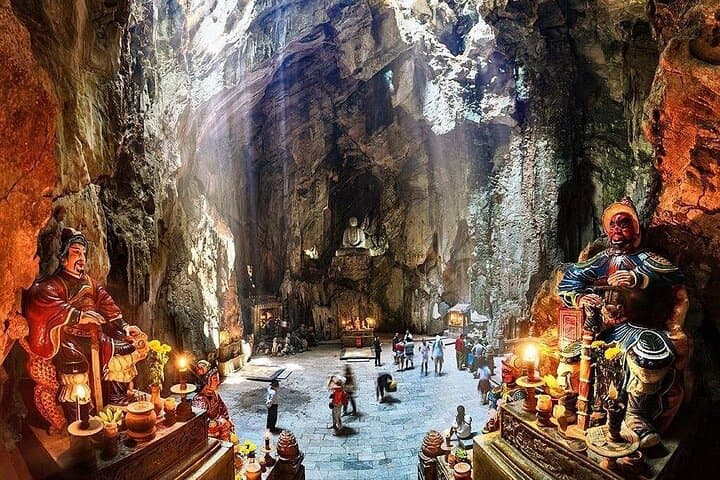Marble Mountains and Monkey Mountain Private Tour: Caves, Pagodas & Coastal Views