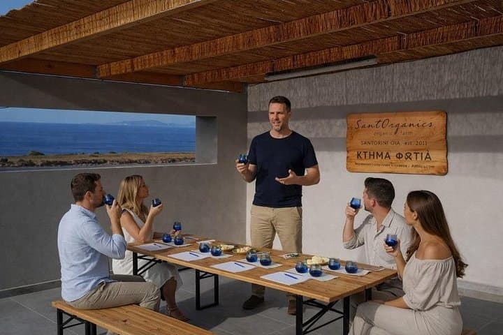 Santorini Organic Farm Tour: Olive Oil & Black Raisin Vineyard Tasting photo 1