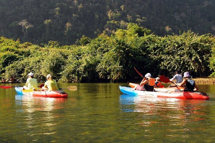 Half-Day Kayak & SUP to Tad Sae Waterfall — Luang Prabang River Escape