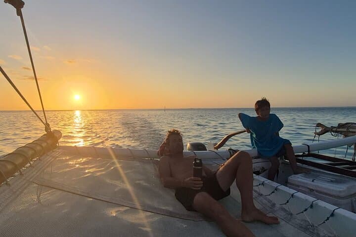 Polynesian Outrigger Sunset Cruise in Moorea — Snorkel Sharks & Rays photo 2