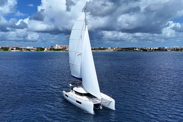 3-Hour Luxury 40ft Lagoon Catamaran Charter in Tulum — Private Caribbean Cruise photo 3