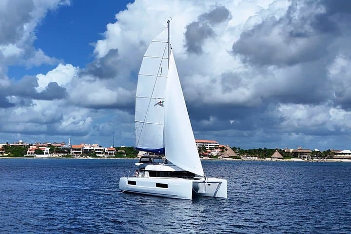 3-Hour Luxury 40ft Lagoon Catamaran Charter in Tulum — Private Caribbean Cruise photo 1